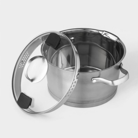 Stainless steel pan Magistro Hitech Steel, 2 l, d = 18 cm, h = 11 cm, induction-6
