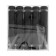 Remote holder for plates, 12x30 mm, black color, set 10 pcs.
