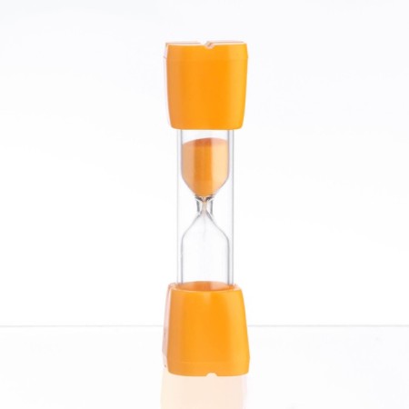 Sanding clock "Smile" for 3 minutes, 9 x 2.3 cm, orange-1