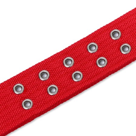 Four-layer collar with a swivel, 80 x 4.9 cm, Osh 64-74 cm, polyester, red-7