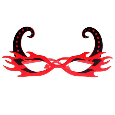 Carnival glasses "horns", red color-1