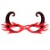 Carnival glasses "horns", red color