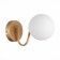 Wall lamp EVOLUCE. Sle220601-01. Calabria. 1x40 W, E14, 15x14.5 cm, golden color