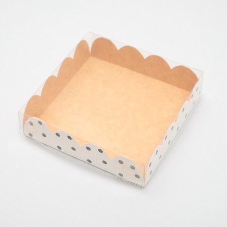 Box for cookies "peas", craft 12 x 12 x 3 cm