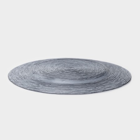 Layer plate "Reefl", d = 32.5 cm, glass, blue-3