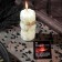 Magic candle "Cylinder with skulls" from damage and ailments, white 7.5cm
