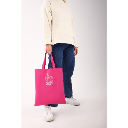 Shoper- "Enjoy" sparkles, without lightning, without lining, pink color-5