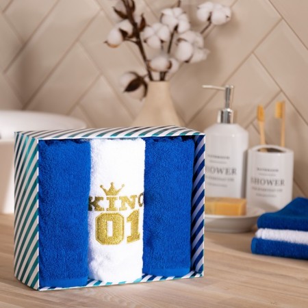 Set of towels and I "King" 30x60 cm-3pcs, 100% cotton, 320 g/m2