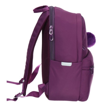 Youth backpack 38 x 27 x 13 cm, Grizzly, laptop department, black/purple-3