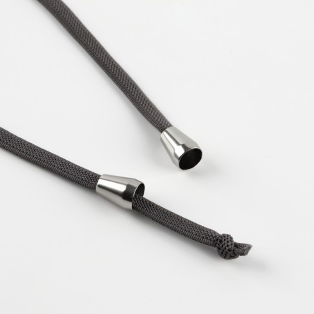 Tip for a cord, d = 4 mm, 13 × 10 mm, 100 pcs, silver color-4