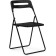 Fold plastic stool, metal/plastic, black 43x46x81 cm