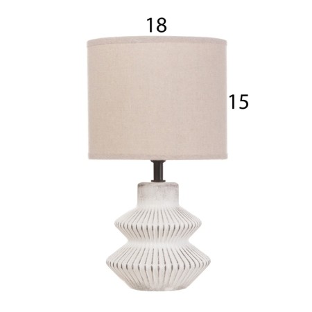 Table lamp "CRIM" 1x40W E14 white/gray 18x18x29cm-5