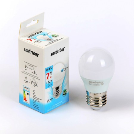 Smartbuy, E27, G45, 7 W, 4000 K, daylight white light lamp