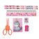 Tables of a desktop children's "unicorn" (stand+2 pencil+ruler+sharpener+eraser+notebook 8 sheets+scissors)