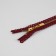 Metal zipper, No. 3, non -proceeding, automatic lock, 30 cm, burgundy/gold color