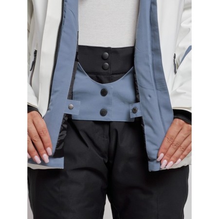 Ski costume female winter, size 42, white color-9