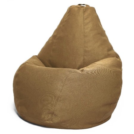 The hand-bag “pear” is positive, size l, diameter 80 cm, height 100 cm, mowing, brown color