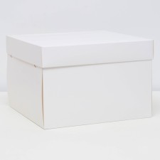 The box is folding, cover is, white, 30 x 30 x 20 cm