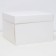 The box is folding, cover is, white, 30 x 30 x 20 cm