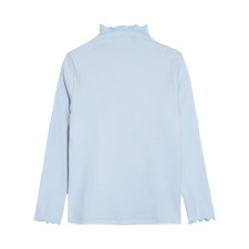 Turtleneck for girls, height 146 cm, blue color