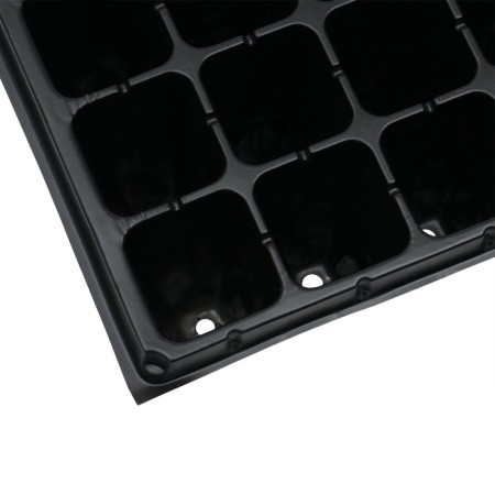 Cassette for growing seedlings, 50 cells, 90 ml, of plastic, black, 54 × 27 × 8 cm, Greengo-8