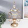 Interior metal souvenir, glass "Elegant Cup" gold 49x15x24 cm