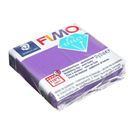 Plastic-polymer clay baked 57g Fimo Effect lilac metallic 8010-61