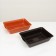 Deep toilet with a mesh of 36 x 25 x 9 cm, brown