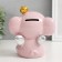 Pigger Ceramics "Pink Elephant with Wings in the Crown" 12.8x9.5x14 cm