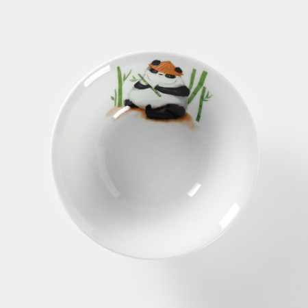 A set of porcelain dishes "Panda", 3 objects: mug 200 ml, bowl 350 ml, plate d = 17 cm-7