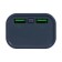 External battery CRR-28, 10,000 mAh, 2USB, 3A, display, fast charging, gray