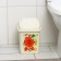 Garbage container with "Comfort" decor, 5 l, 18.8 × 15 × 20.5cm, color mix