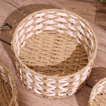 Set of wicker baskets, 3 pcs, 23x19x15 cm-3