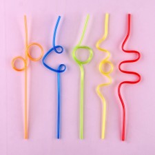 Plastic “curls” cocktails, in a set of 5 pieces, mix