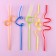 Plastic “curls” cocktails, in a set of 5 pieces, mix