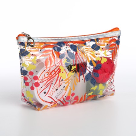 Lightning cosmetic bag, orange color-3