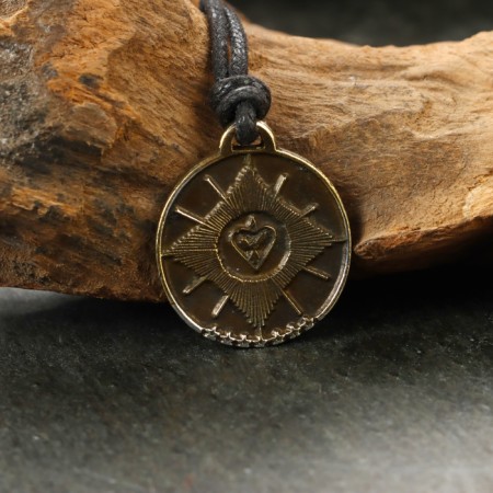 Protective amulet "Vera-submissive lover" No. 19, 22x21mm, metallic-1