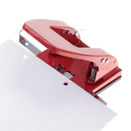 30 sheets hole punch, large, metal, with a metal ruler-6