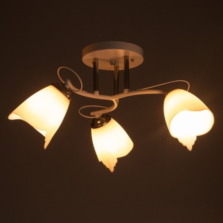 Nicole chandelier 3x15W E27 White Bayerlux-2