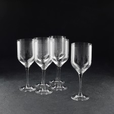 A set of glasses for the wine “Mind”, 400 ml, sot decor, 6 pcs