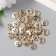 Buttons plastic for creativity 4 punctures "gold" set of 30 pcs 1.2x1.2 cm