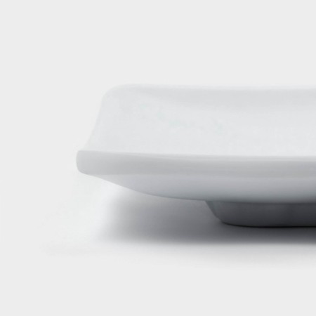 The dish "White East", 25.5 × 15 × 2 cm, white color-3