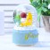 Souvenir Polystone Water Ball Light, music "Baby for a month" MIX 12x8.5x8.5 cm