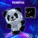 3D puzzle "Panda", crystalline, 53 details, light effect, color mix