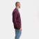 Male polo with long sleeve, burgundy color, size 44 (s)