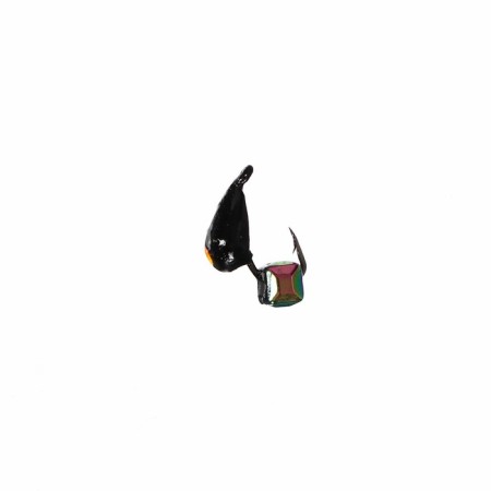 Mormyshka crap black, orange eye + Cube Granen Chameleon, weight 0.4 g-1
