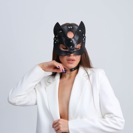 Carnival set "Strict pussy", (mask+chocker)-1