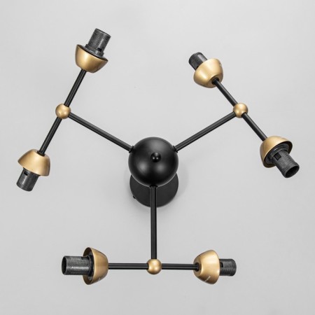 The base for the chandelier loft 6x60W E14 is black-2