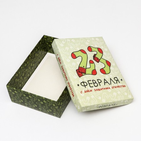Folding box, "festive socks" 24 x 17 x 8 cm-3