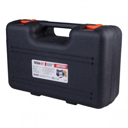 Car compressor SkyWay, Metal, 30 l/min, in a cigarette lighter+crocodile, in the case, 7 A S02001014-5